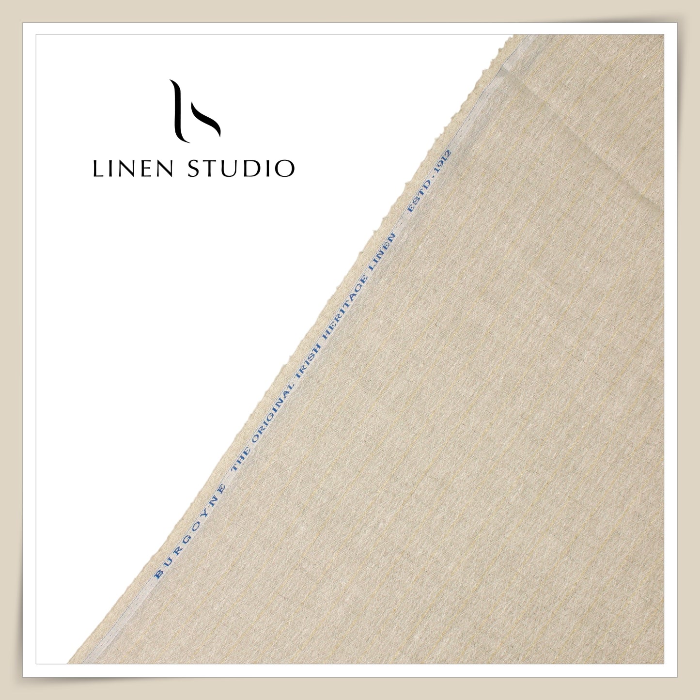 60 Lea Pure Linen Shirting by Burgoyne - 17602/05 (NEW) (Limited Stock)