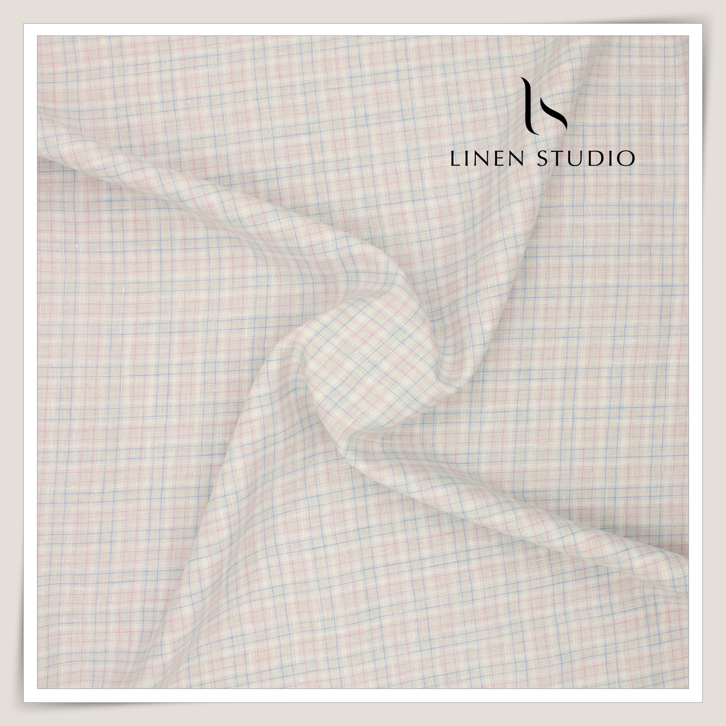 Burgoyne 60 Lea Pure Linen Shirting - Classic Donkey Brown & Cream Stripes (NEW) (Fastest Selling) (Copy)