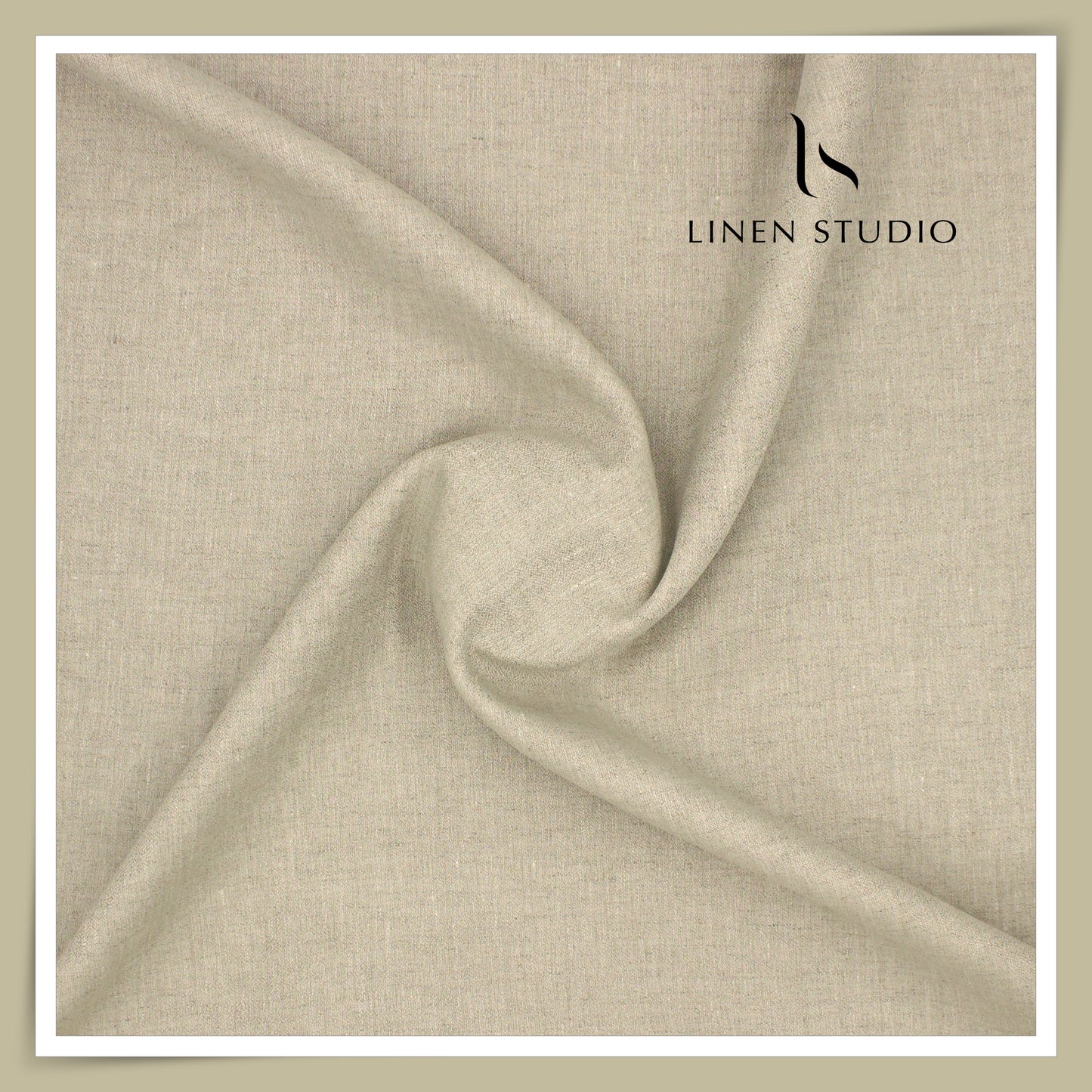 70 Lea Twill Textured Shirting by Burgoyne - Oatmeal (Zoom In) (NEW)