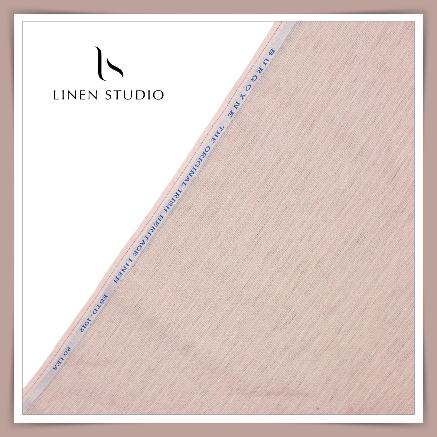 Burgoyne 80 Lea Luxury Shirting - Malibu Peach (Highest Selling)