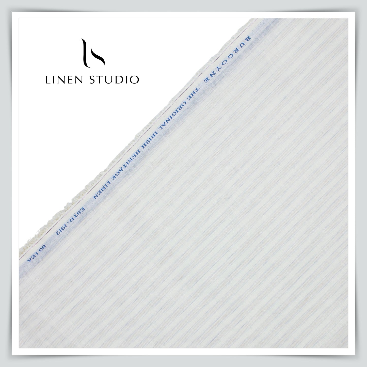 Burgoyne 80 Lea Luxury Shirting - Off White - Linen Studio