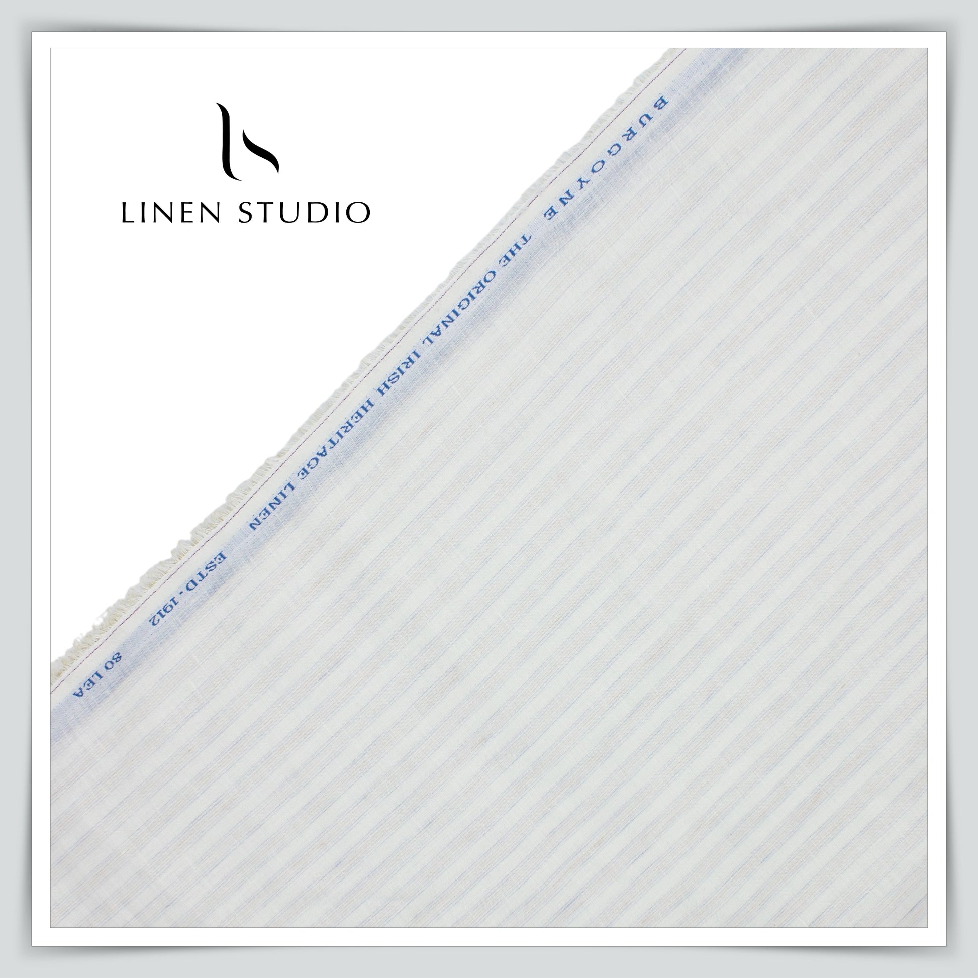 Burgoyne 80 Lea Luxury Shirting - Off White - Linen Studio