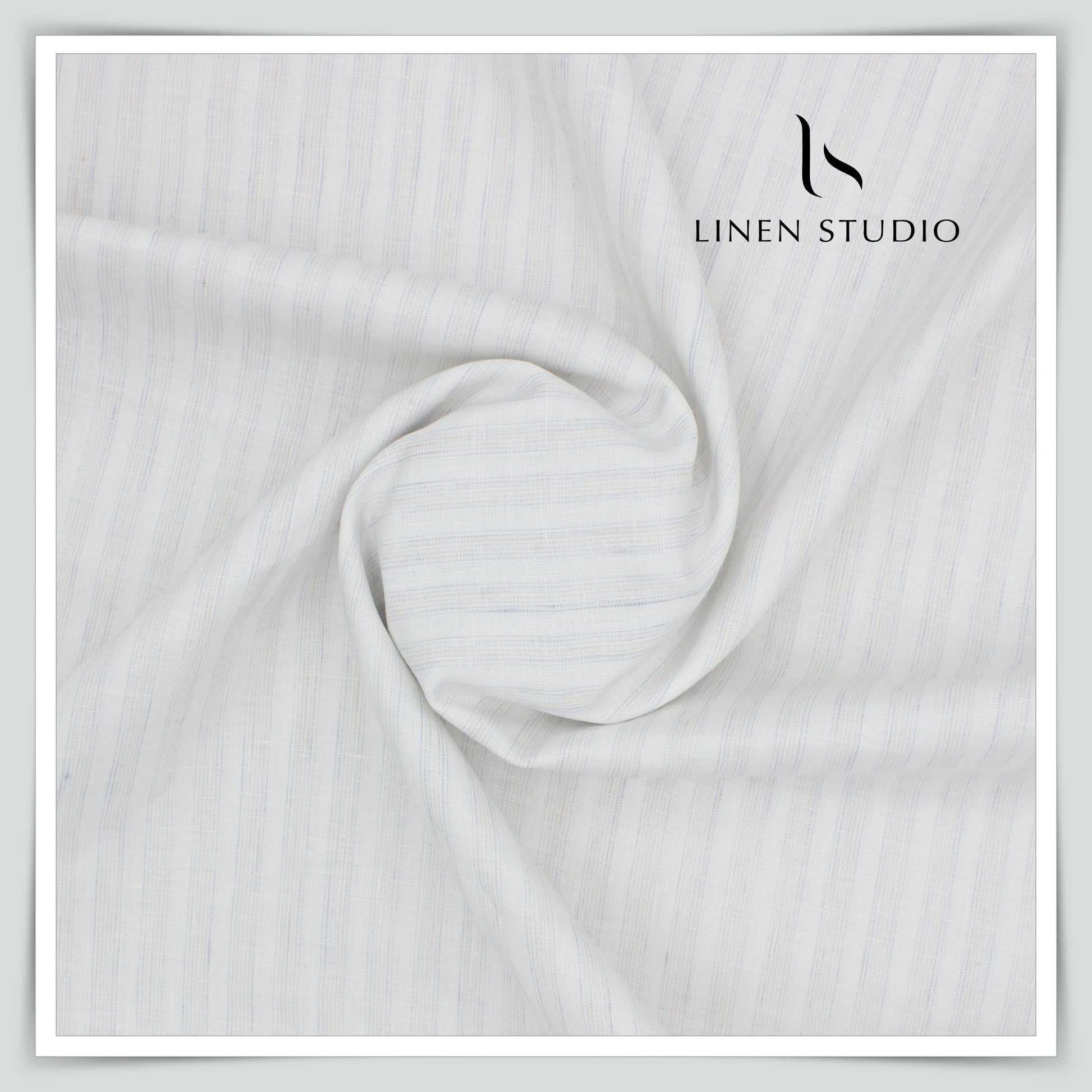 Burgoyne 80 Lea Luxury Shirting - Off White - Linen Studio