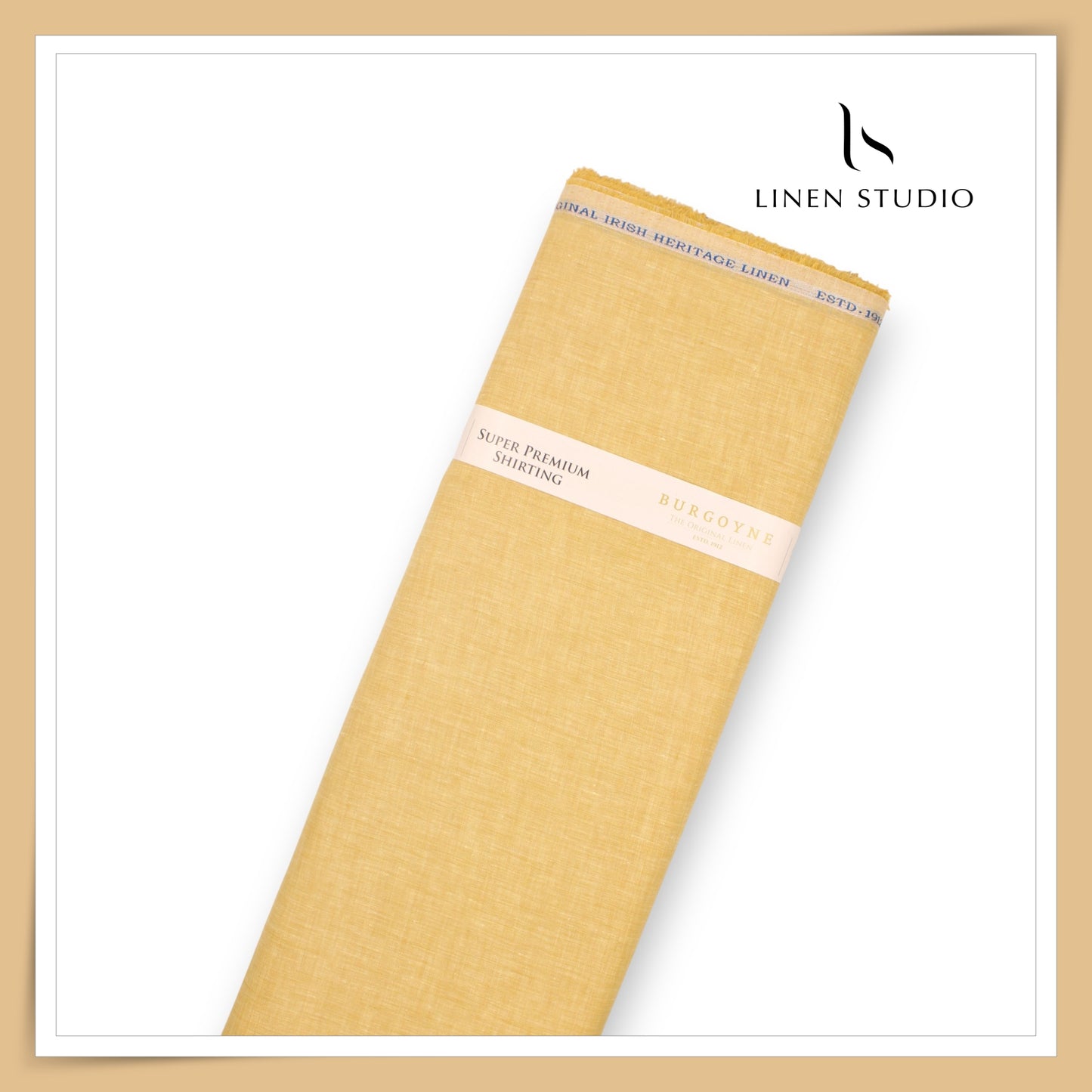 80 Lea Premium Shirting by Burgoyne - Golden Yellow (NEW)