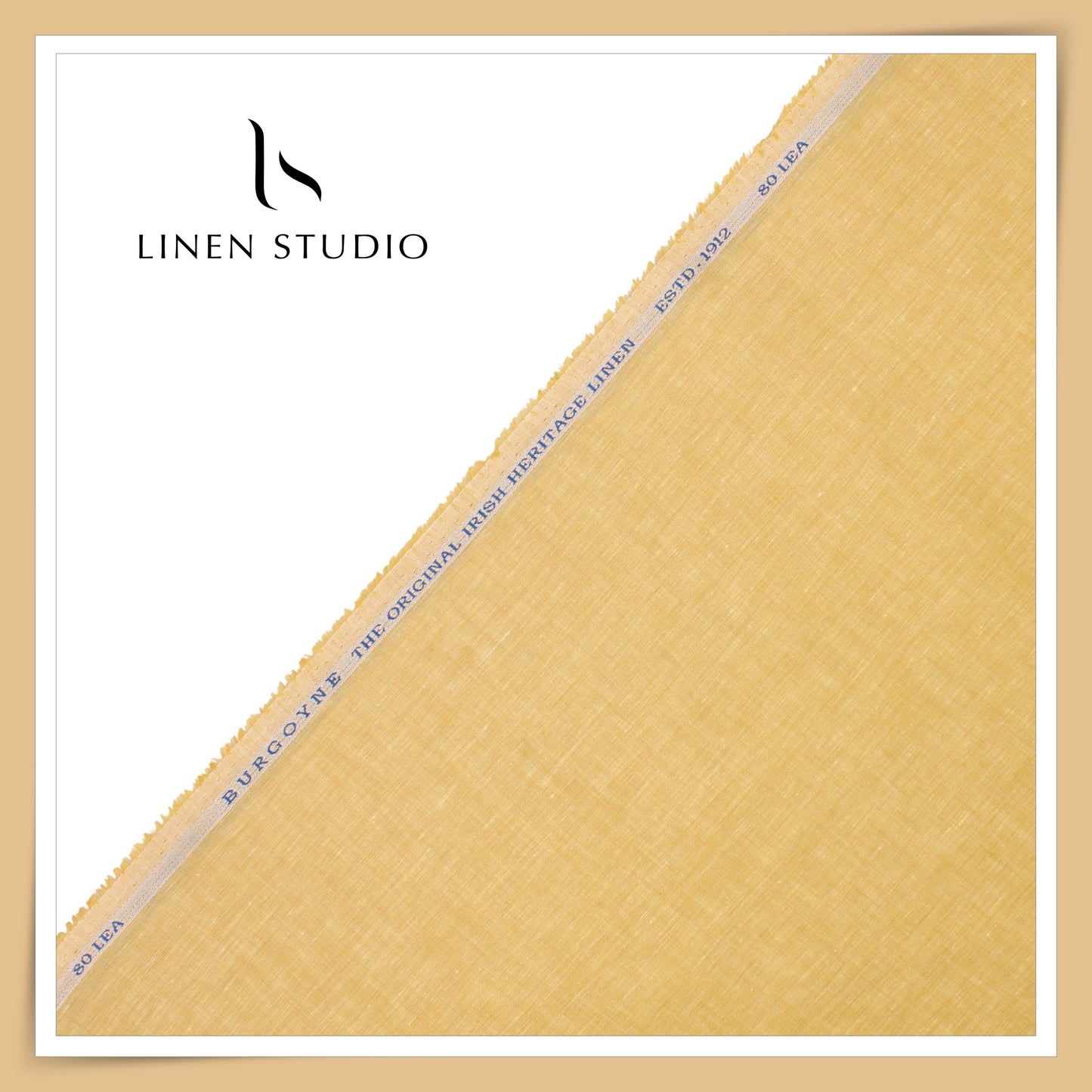 80 Lea Premium Shirting by Burgoyne - Golden Yellow (NEW)