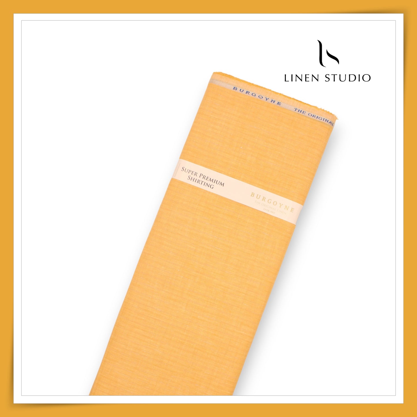 80 Lea Premium Shirting by Burgoyne - Kesari Aam Stripes (NEW)