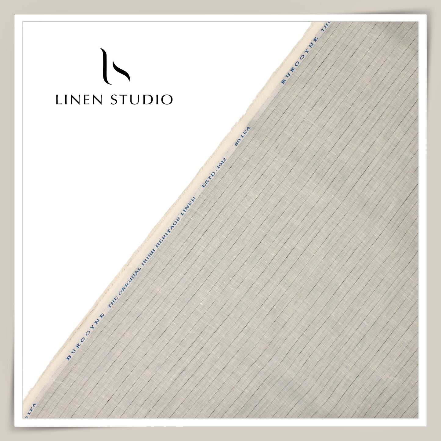 80 Lea Pure Linen Premium Shirting by Burgoyne - 13044/02 (NEW)