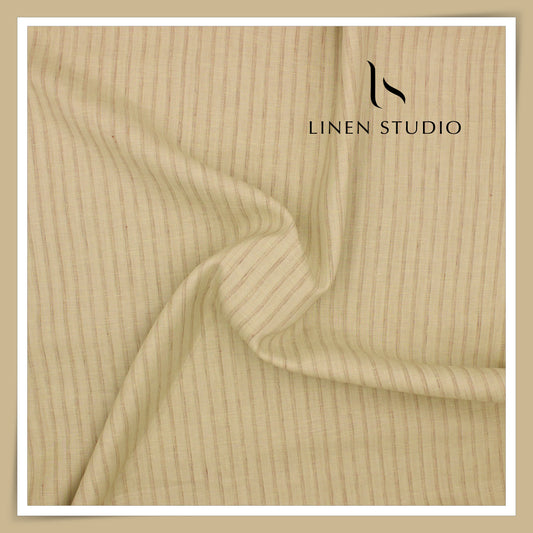 80 Lea Pure Linen Premium Shirting by Burgoyne - 13573/01 (NEW)