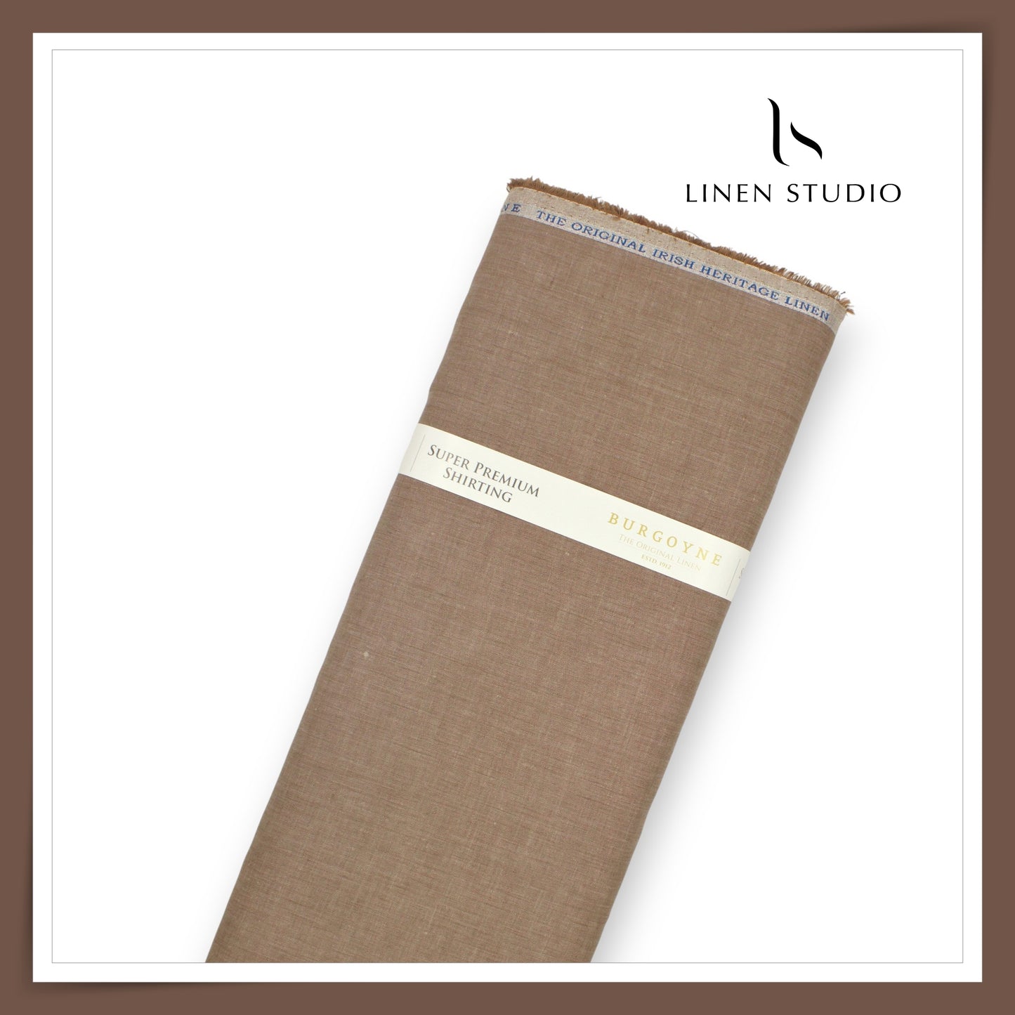 80 Lea Premium Shirting by Burgoyne - Dusty Roman Brown (NEW)