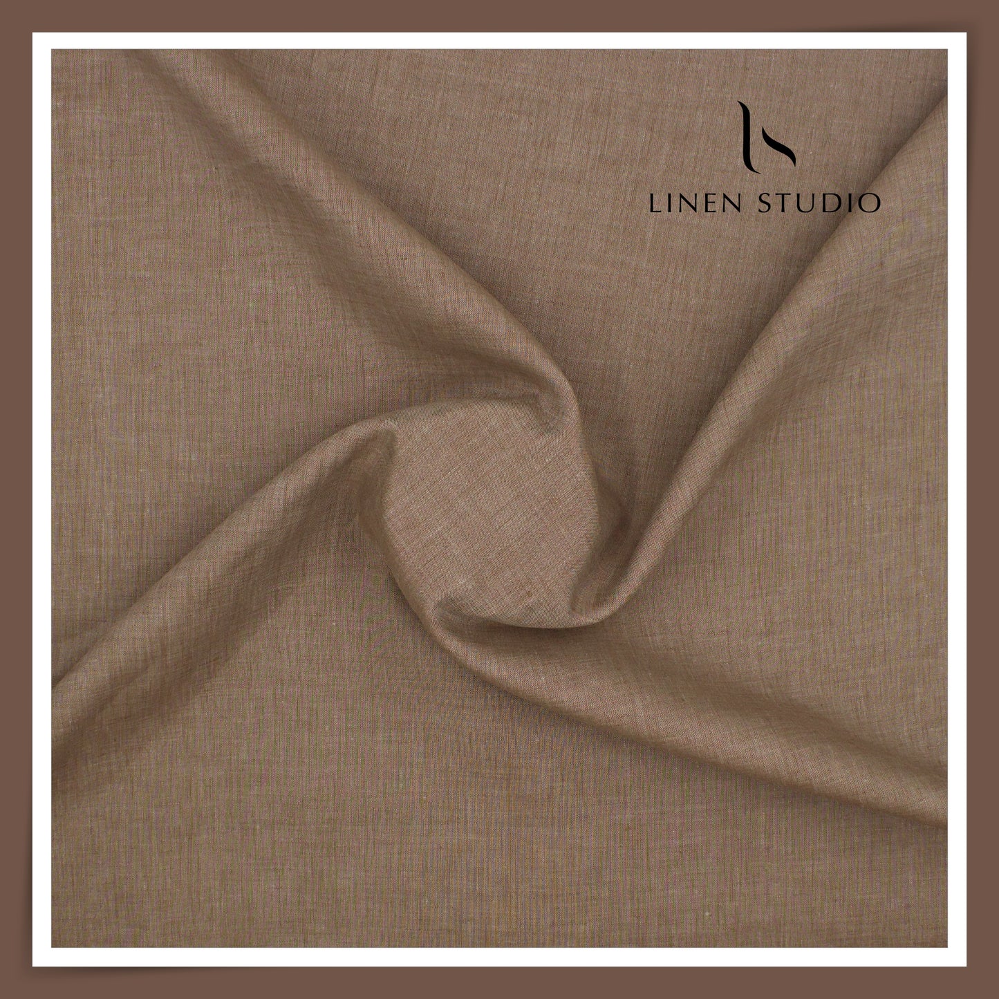 80 Lea Premium Shirting by Burgoyne - Dusty Roman Brown (NEW)