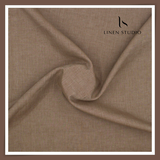 80 Lea Premium Shirting by Burgoyne - Dusty Roman Brown (NEW)