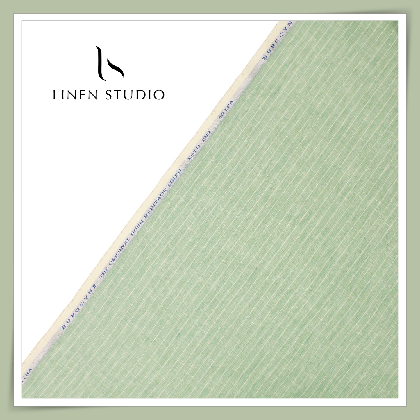 80 Lea Pure Linen Premium Shirting by Burgoyne - 13712/01 (NEW)