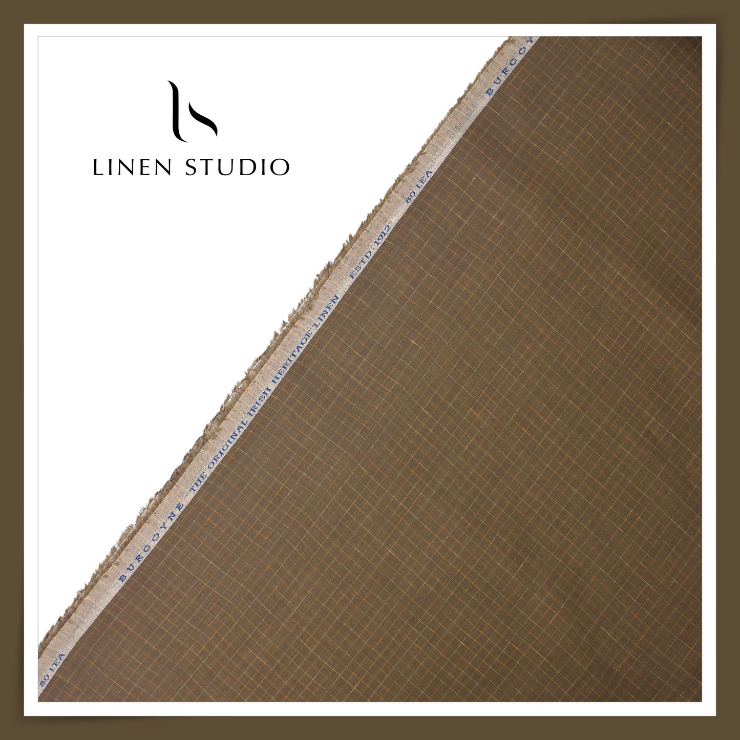 80 Lea Pure Linen Premium Shirting by Burgoyne - 13722/01 (NEW)