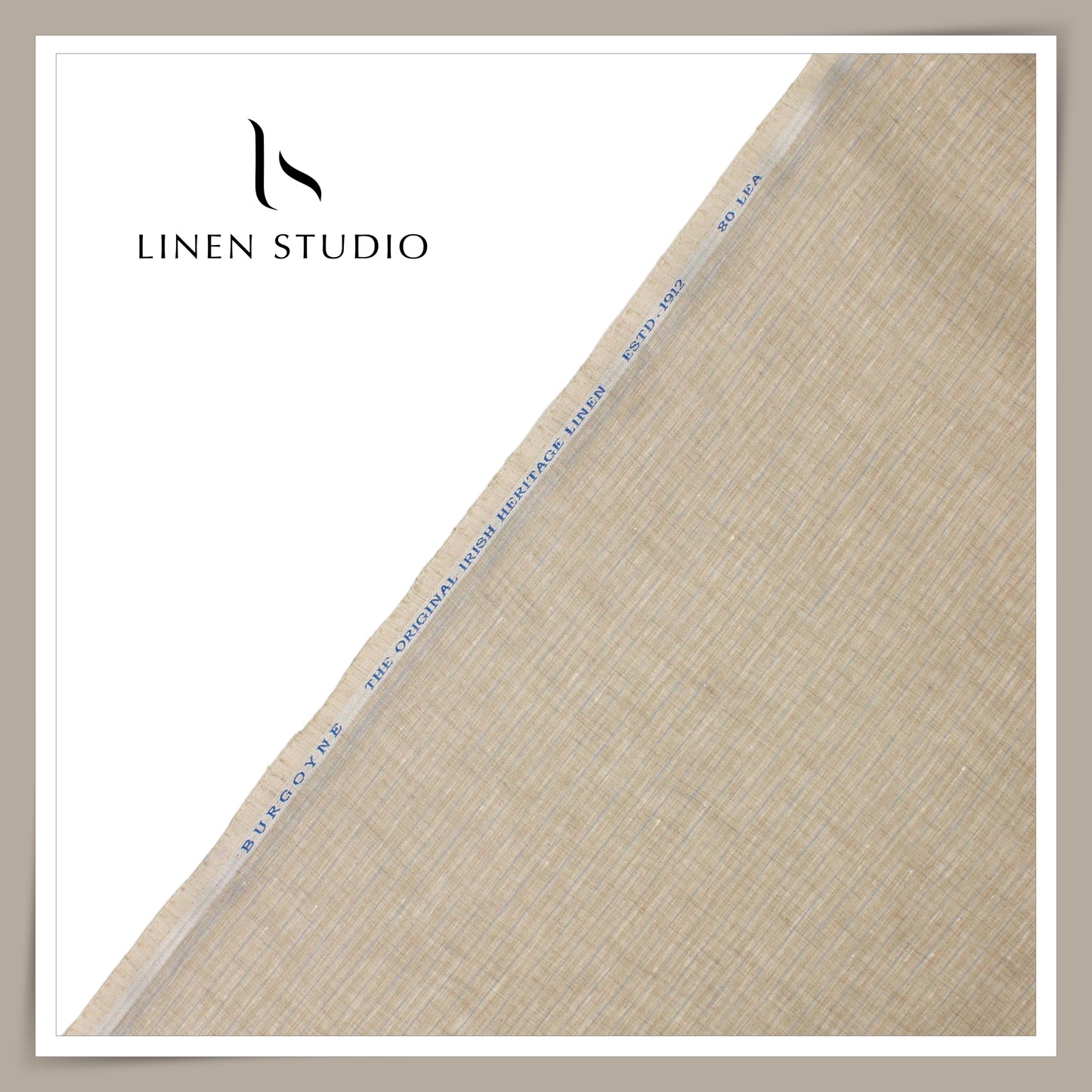 80 Lea Pure Linen Premium Shirting by Burgoyne - 13787/08 (NEW)