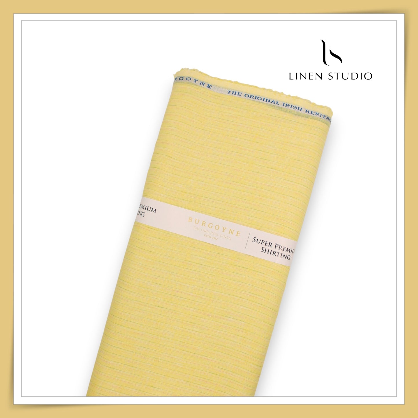 80 Lea Pure Linen Premium Shirting by Burgoyne - 14000/03 (Zoom In) (NEW)