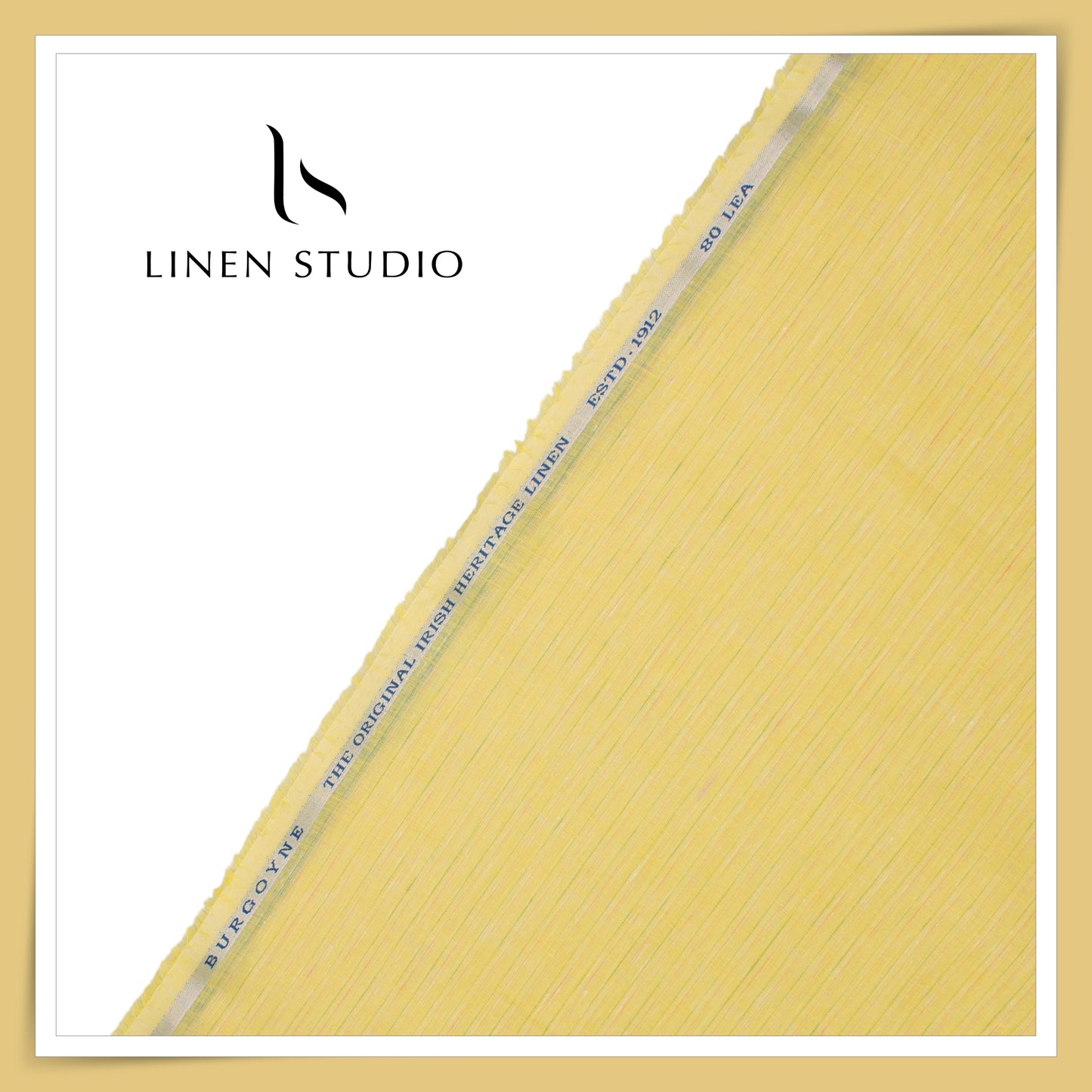 80 Lea Pure Linen Premium Shirting by Burgoyne - 14000/03 (Zoom In) (NEW)