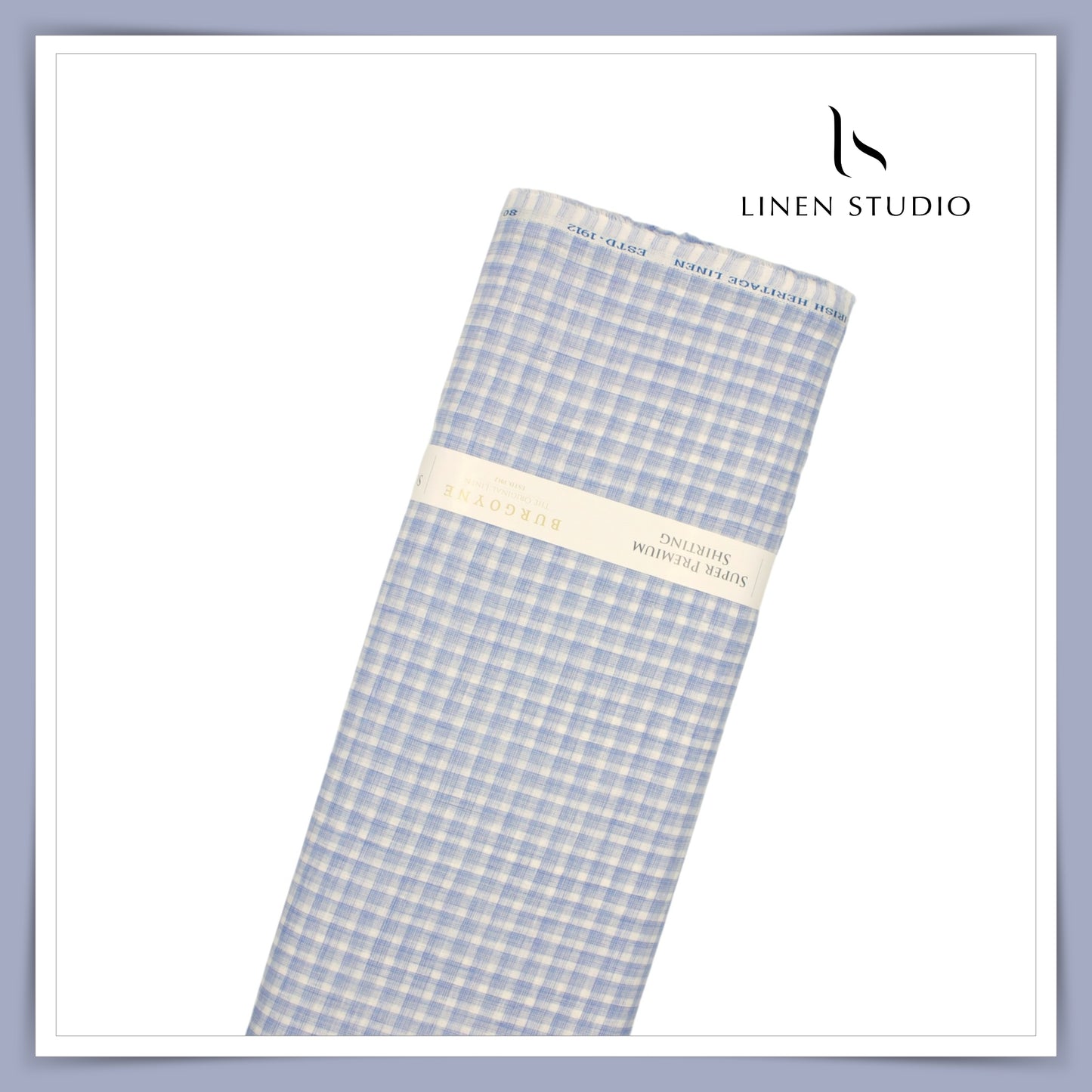 80 Lea Pure Linen Premium Shirting by Burgoyne - 14041/01 (NEW)