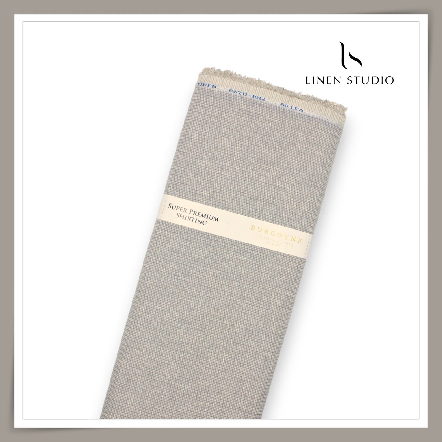 80 Lea Pure Linen Premium Shirting by Burgoyne - 14067/01 (NEW)