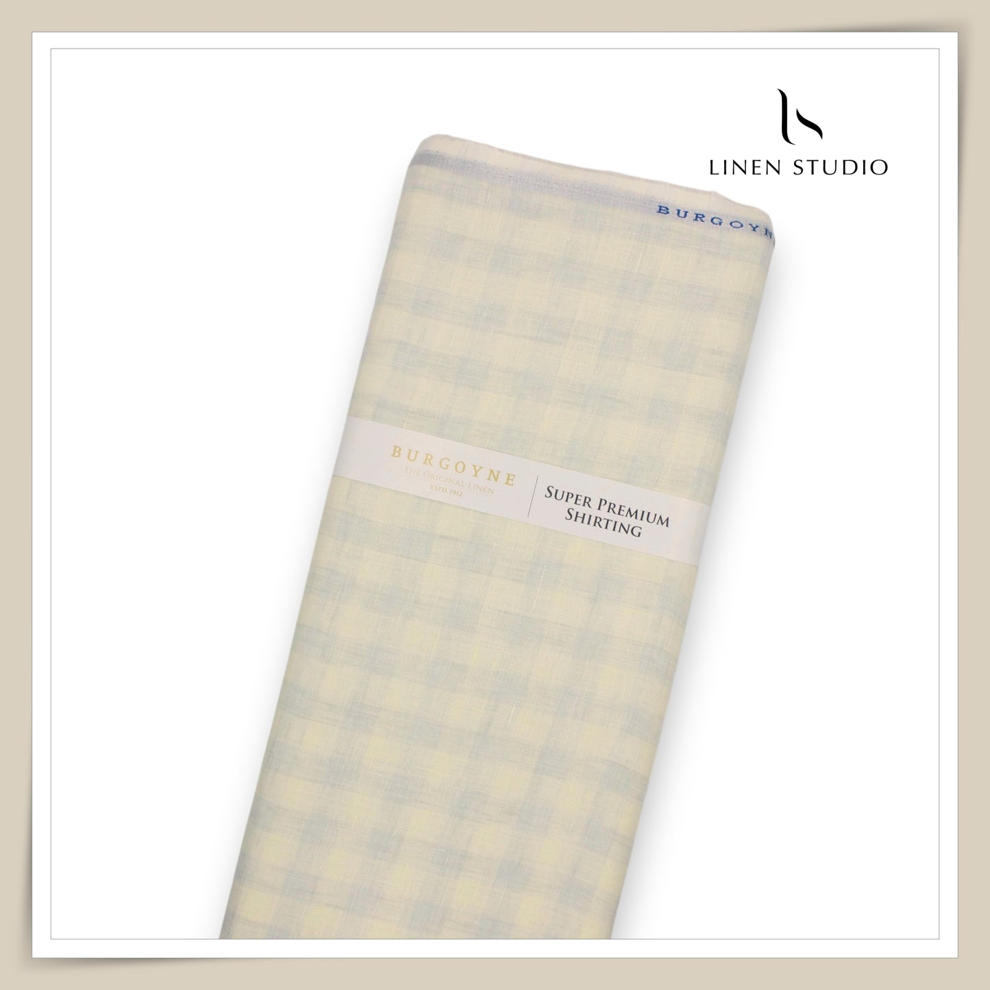 80 Lea Pure Linen Premium Shirting by Burgoyne - 14108/01 (NEW)