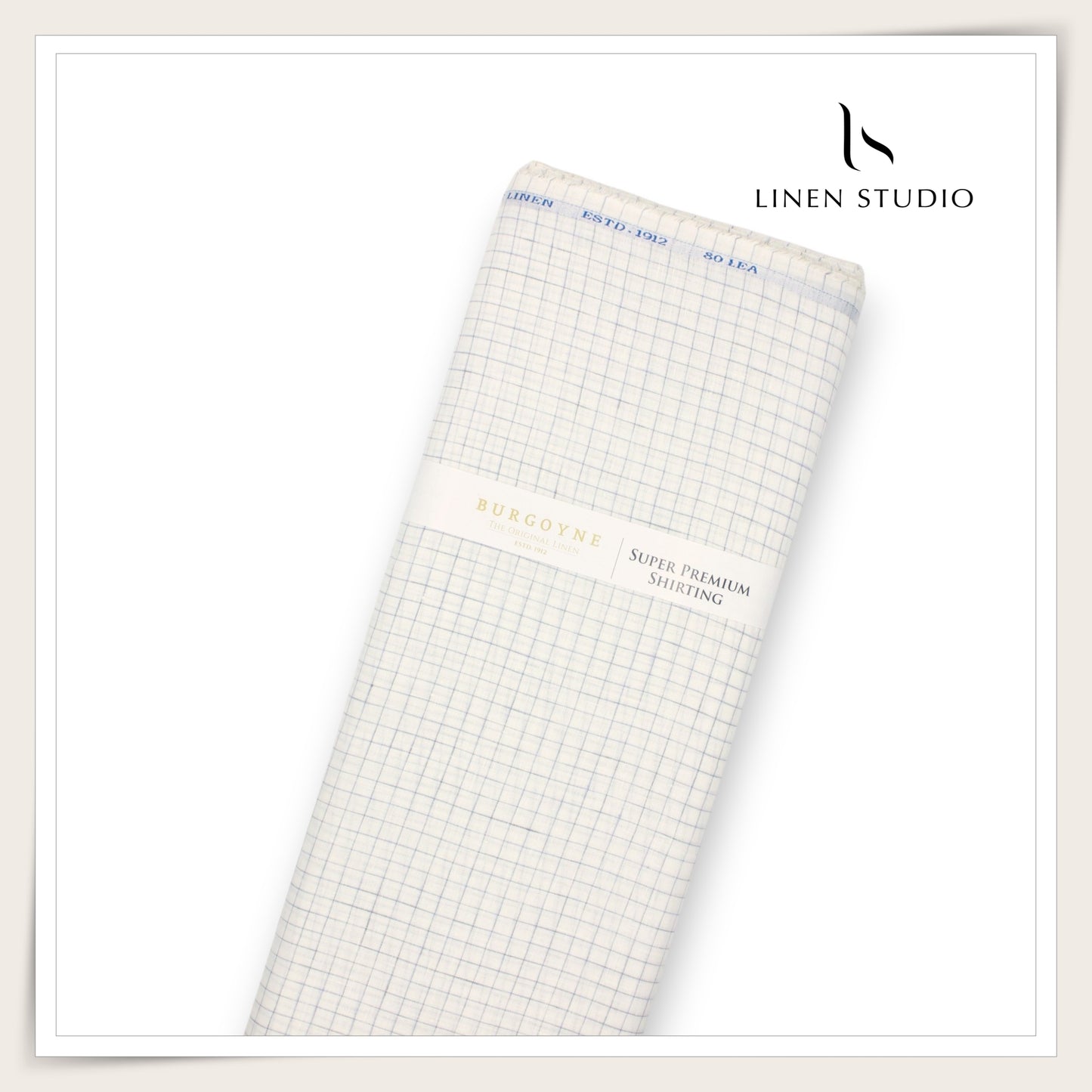 80 Lea Pure Linen Premium Shirting by Burgoyne - 14139/01 (NEW)