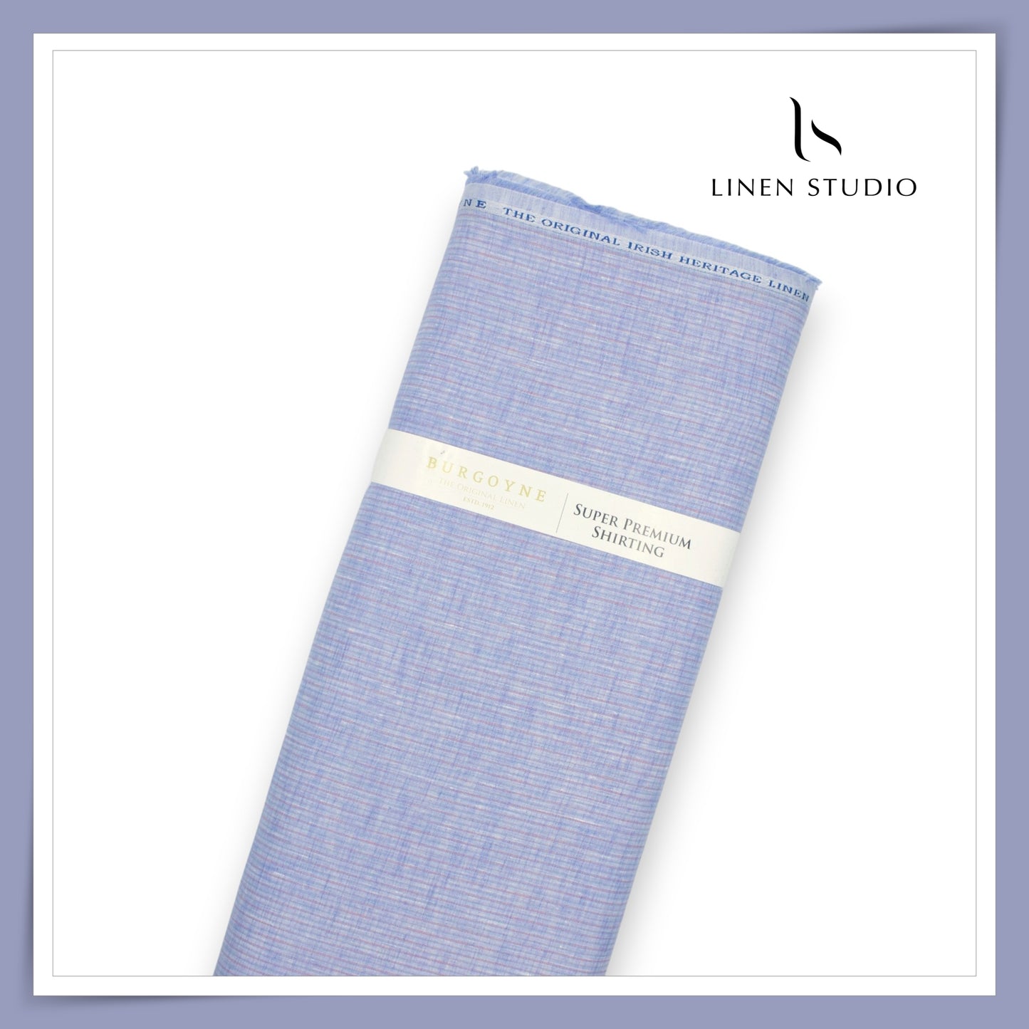 80 Lea Pure Linen Premium Shirting by Burgoyne - 14151/01 (Zoom In) (NEW)