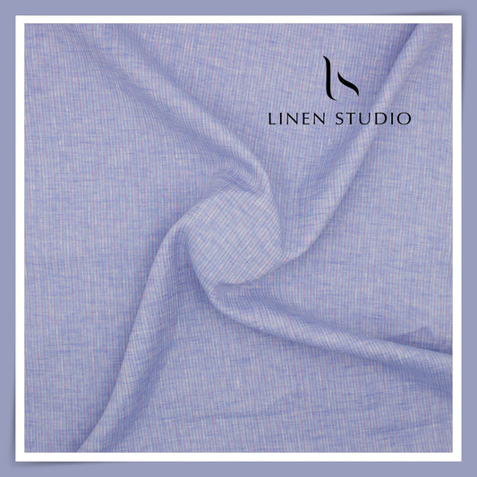 80 Lea Pure Linen Premium Shirting by Burgoyne - 14151/01 (Zoom In) (NEW)