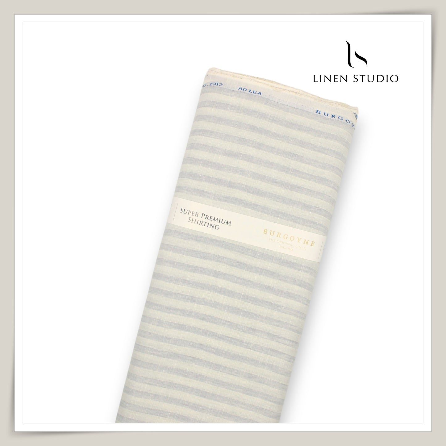 80 Lea Pure Linen Premium Shirting by Burgoyne - 14163/01 (NEW)