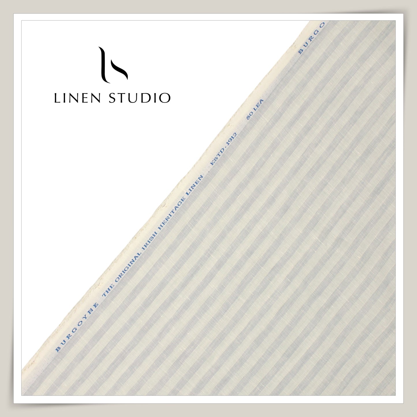 80 Lea Pure Linen Premium Shirting by Burgoyne - 14163/01 (NEW)