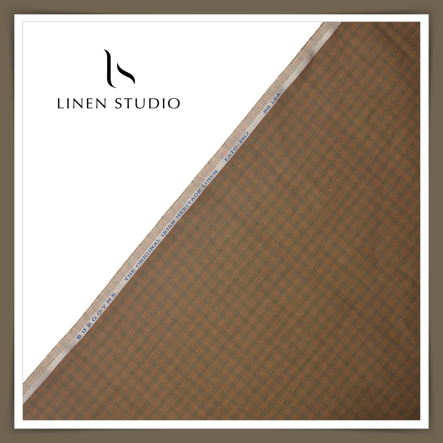 80 Lea Pure Linen Premium Shirting by Burgoyne - 14166/01 (NEW)