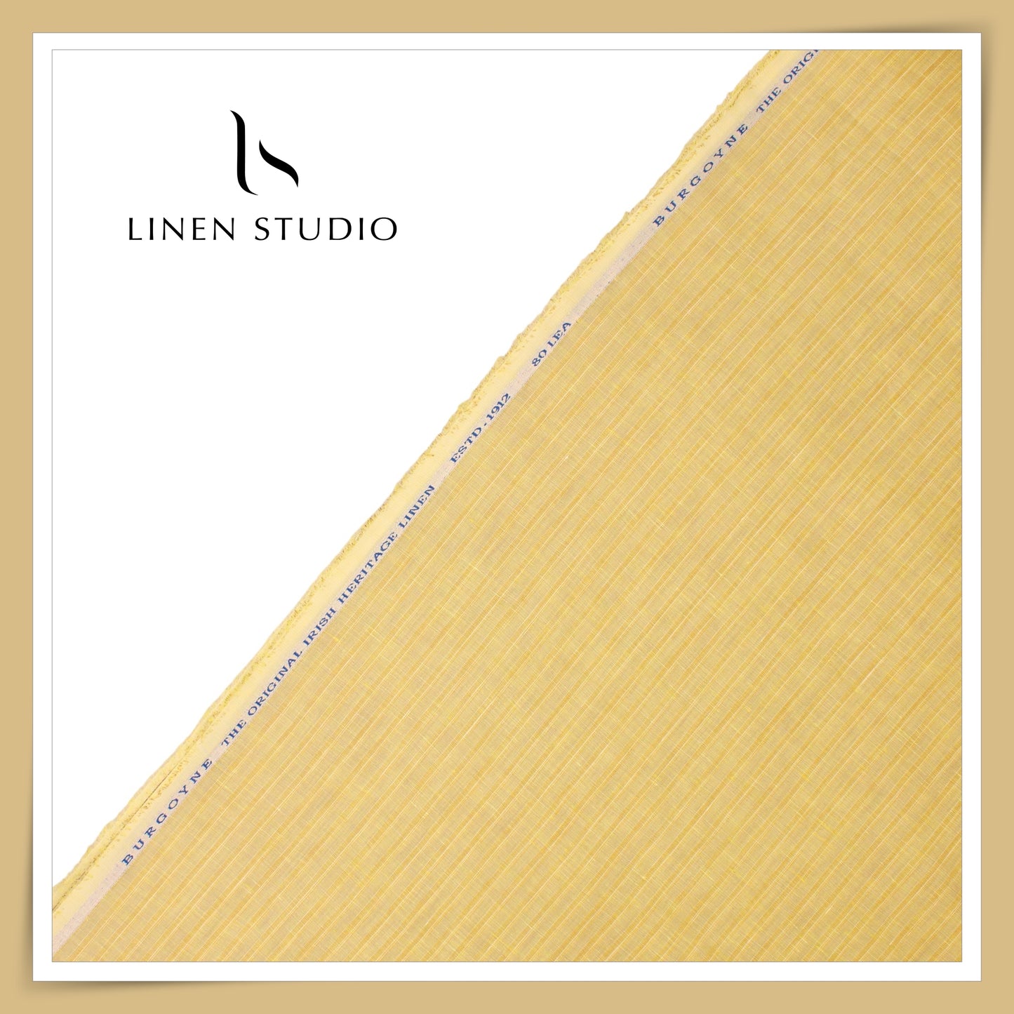 80 Lea Pure Linen Premium Shirting by Burgoyne - 14189/01 (NEW)