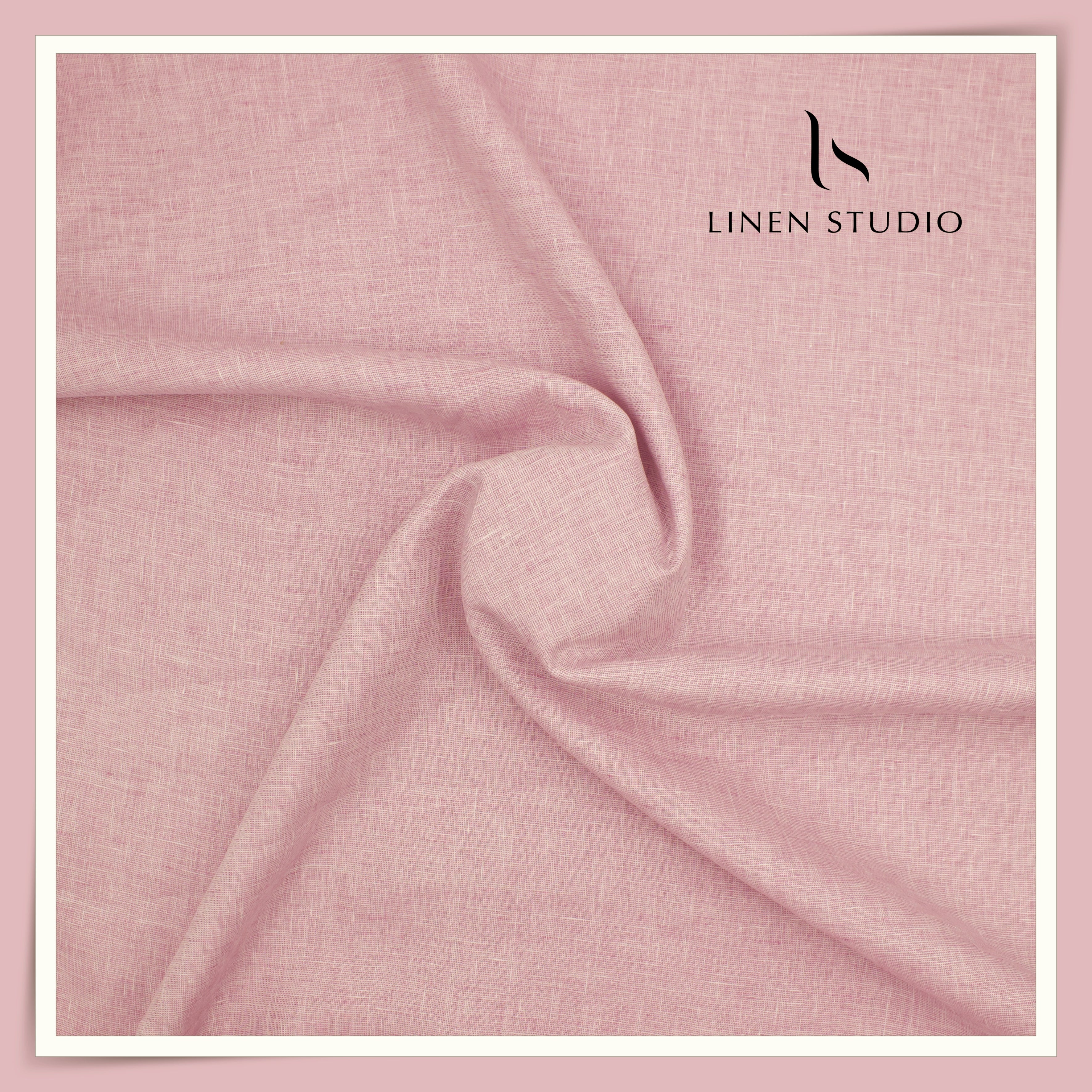 Burgoyne Premium Linen 70 Lea Textured Shirting - Pink Blossom (NEW ...