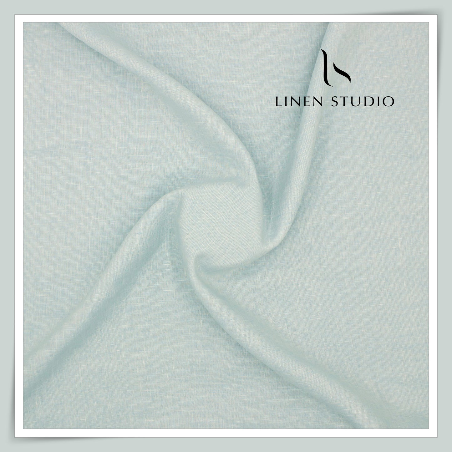 Burgoyne Premium Linen 70 Lea Textured Plain Shirting - Powder Ash (NEW)