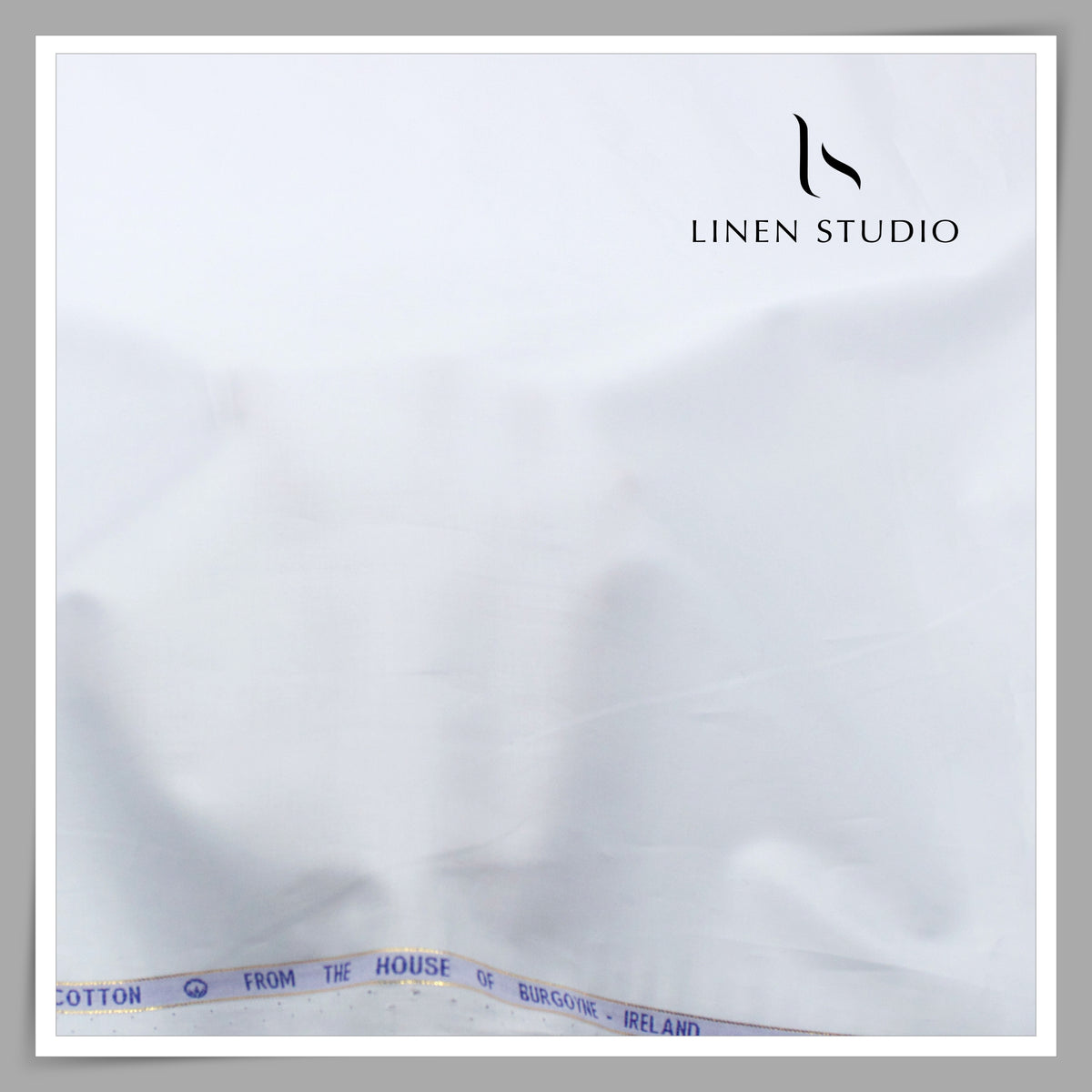 2/140's Finest Supima Cotton Shirting by Burgoyne Ireland - Plain White (NEW) (Highest Quality)