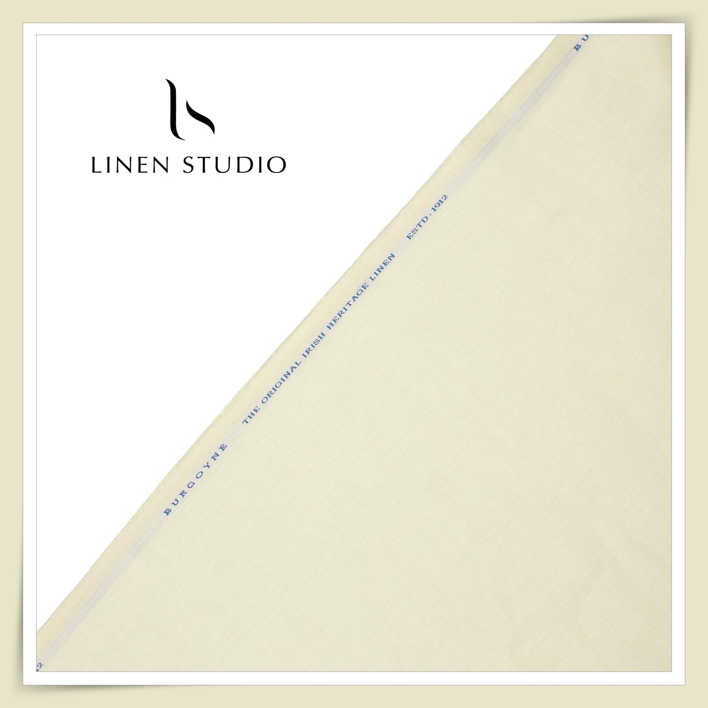 Burgoyne Pure Linen 60 Lea Twill Premium Suiting - Light Yellow (NEW)
