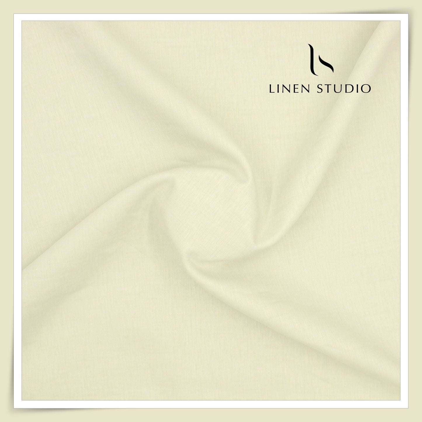 Burgoyne Pure Linen 60 Lea Twill Premium Suiting - Light Yellow (NEW)