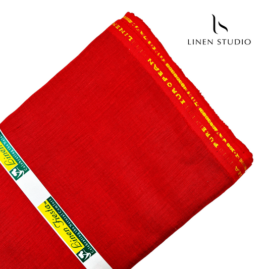 Linen Fiesta 60 Lea Plain Single Tone Shirting - B 410