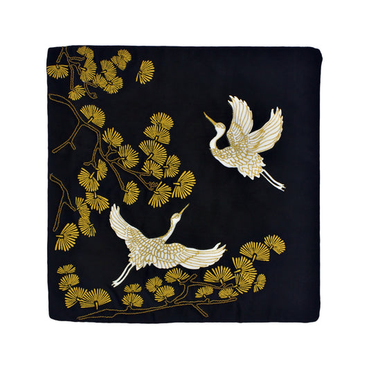 Crane Cushion Cover - 16 x 16 inches (50% SALE)