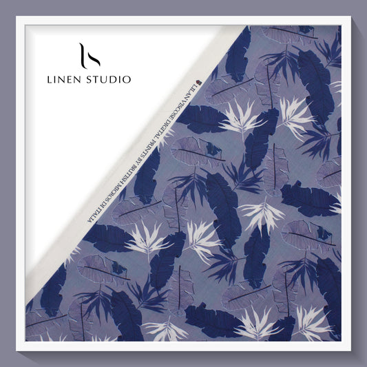 Linen Viscose Digital Printed Shirting - 50% SALE 14