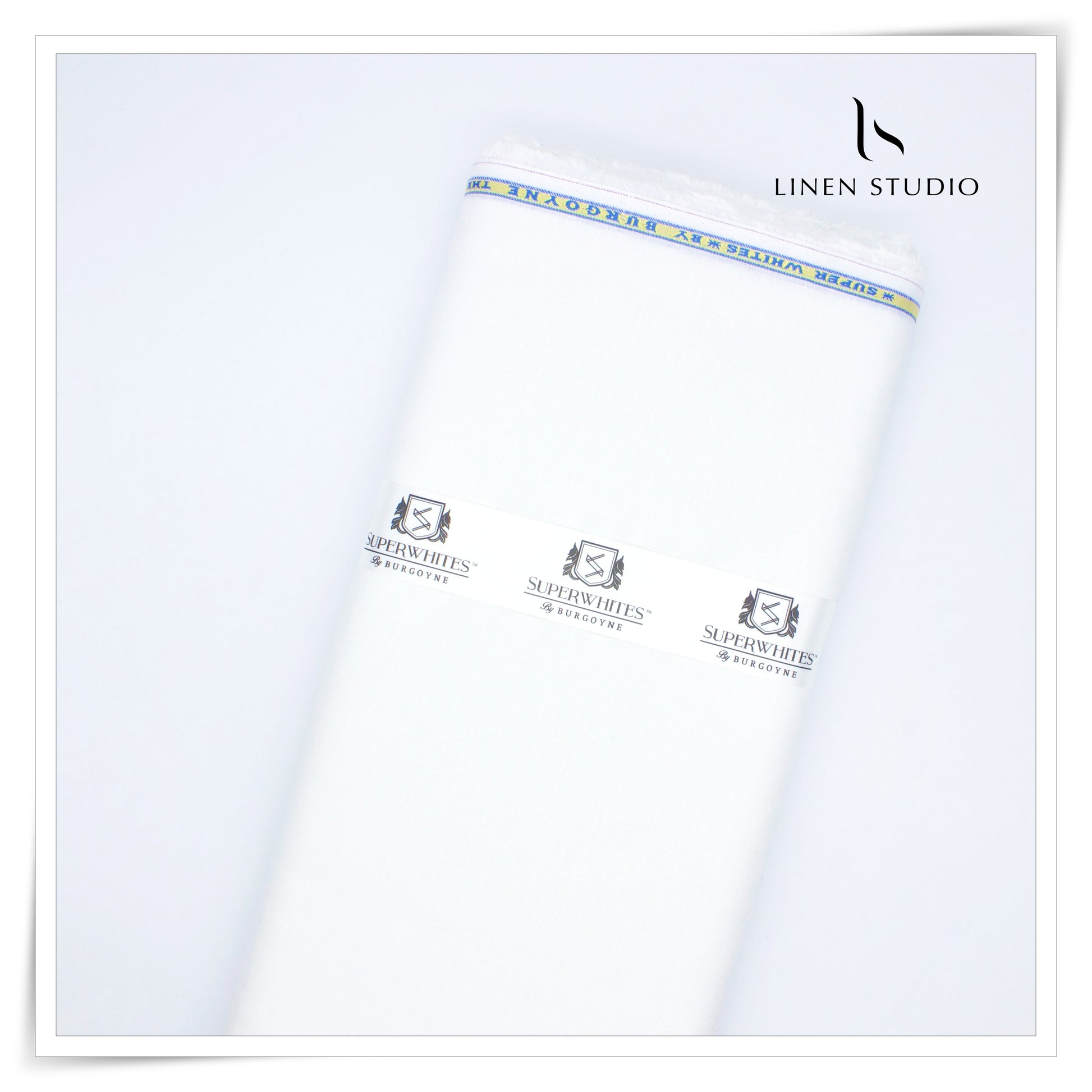 80 Lea Twill Super White Shirting by Burgoyne - Linen Studio