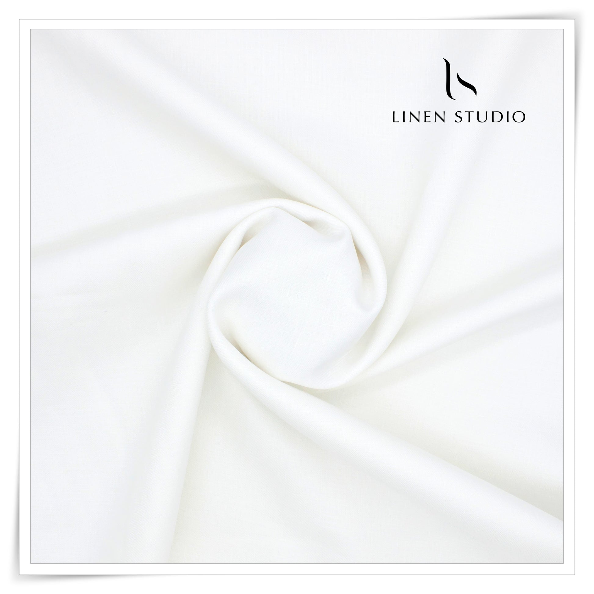 80 Lea Twill Super White Shirting by Burgoyne - Linen Studio