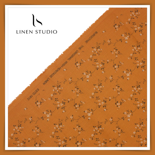 Burgoyne Pure Linen Digital Print - Bronze (60% SALE)