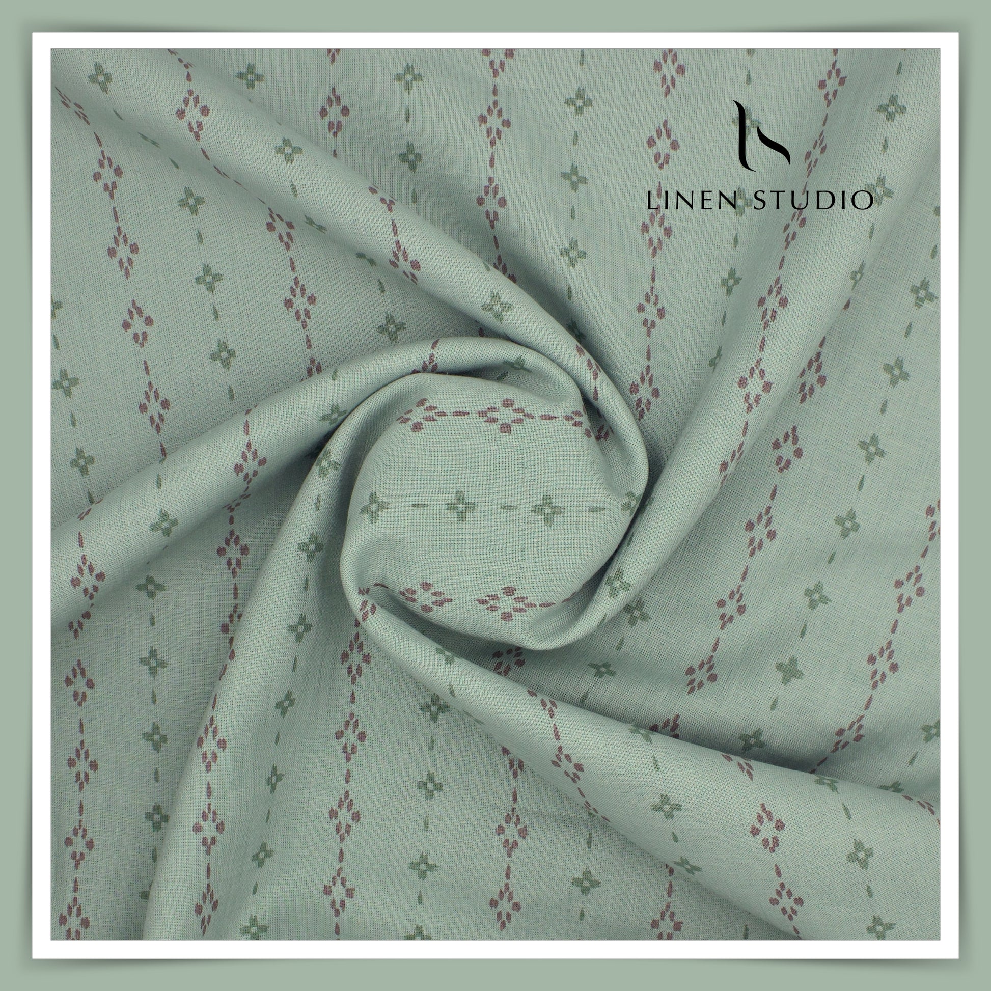 Burgoyne Digital Printed Premium Linen - 20 - Linen Studio