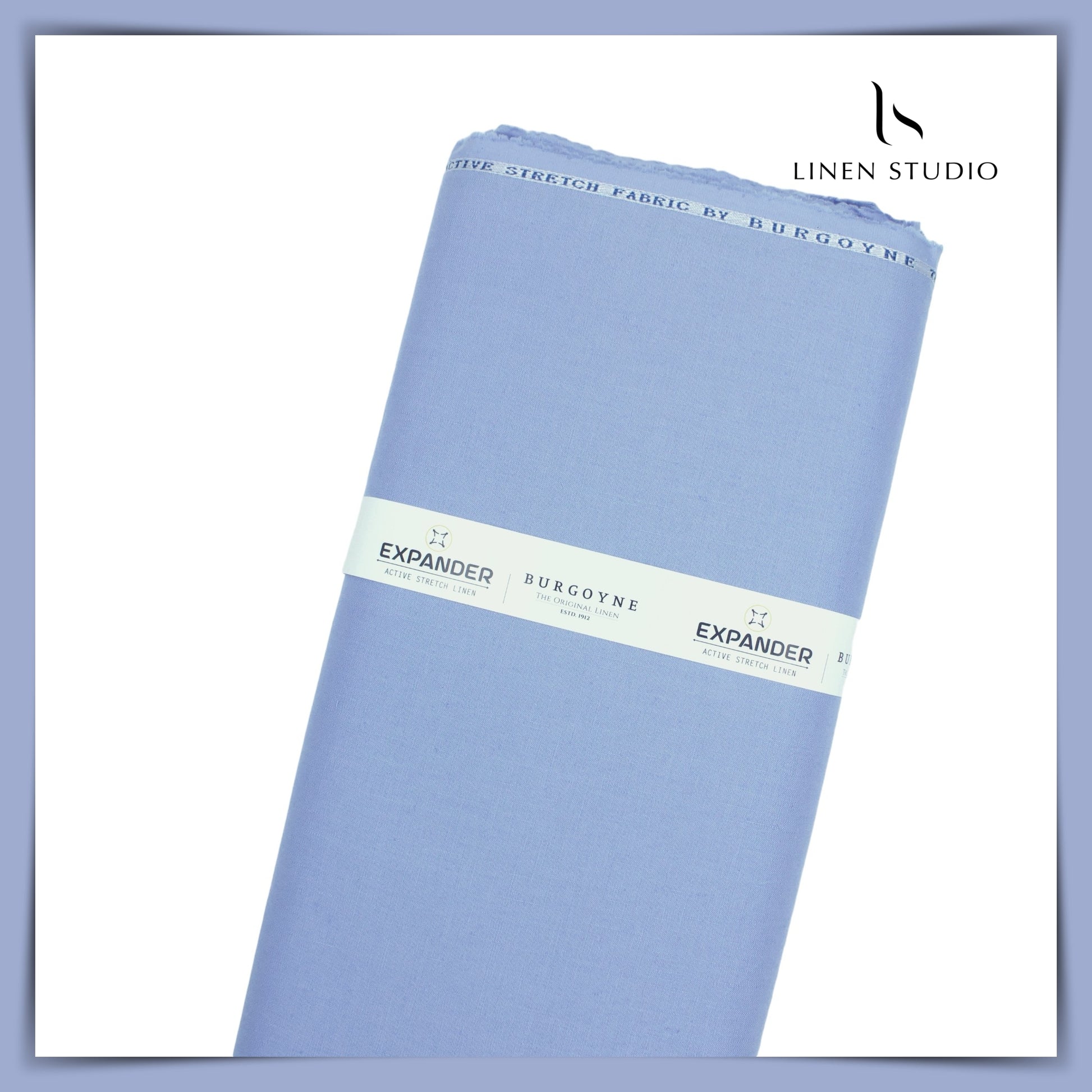 Burgoyne Linen Cotton Stretchable Shirting - Carolina Blue (65% SALE) - Linen Studio