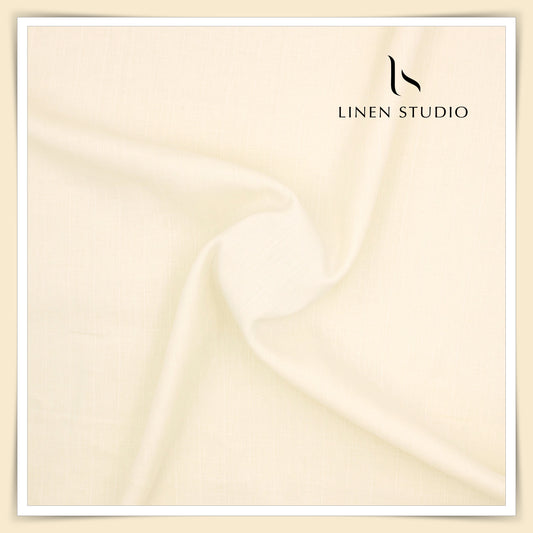 70 Lea Self Stripe Shirting by Burgoyne - Lightest Yellow (Fastest Selling) (NEW)