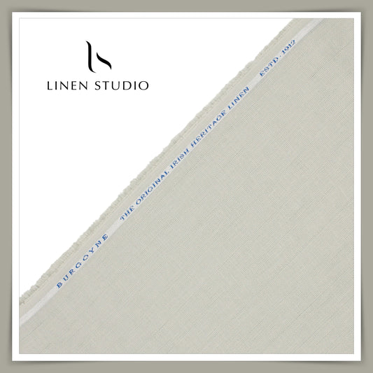 Burgoyne Netted with Self Stripe - Pastel Grey (Zoom in)