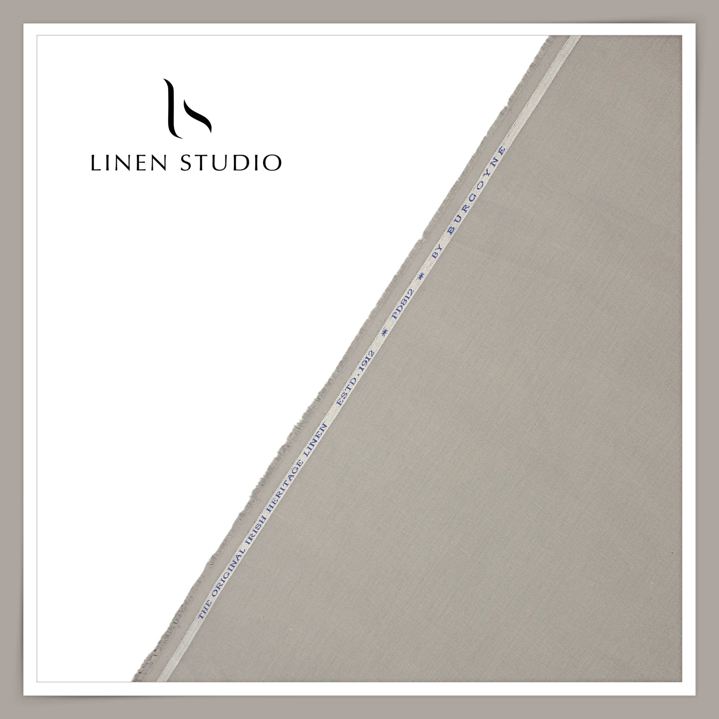 40 Lea Pure Linen Suiting by Burgoyne - Bronco Grey (NEW)