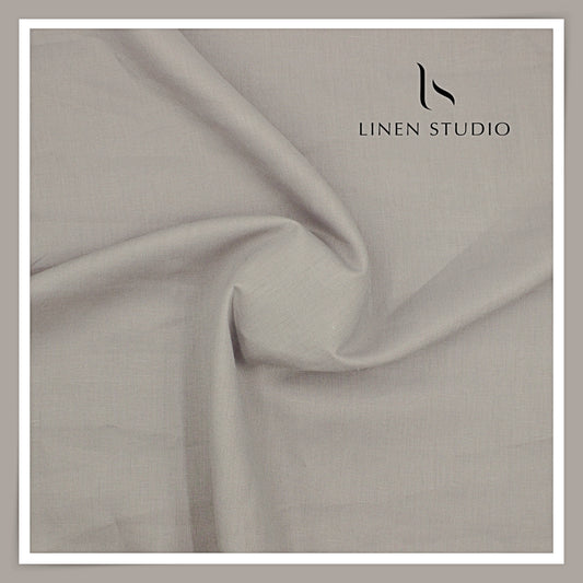 40 Lea Pure Linen Suiting by Burgoyne - Bronco Grey (NEW)