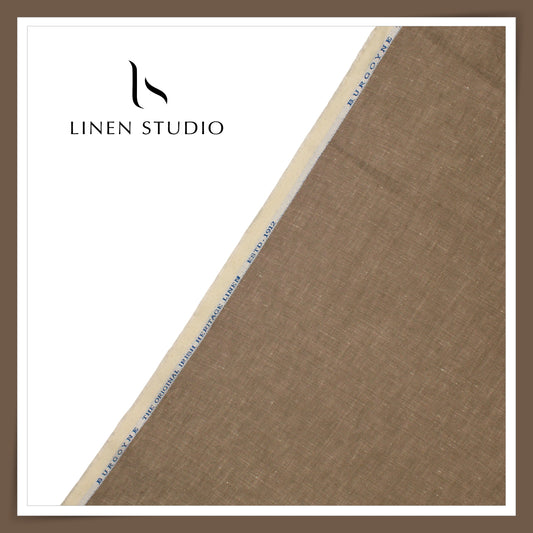 60 Lea Exclusive Linen Suiting by Burgoyne - Roman Coffee (NEW) (Most Selling)