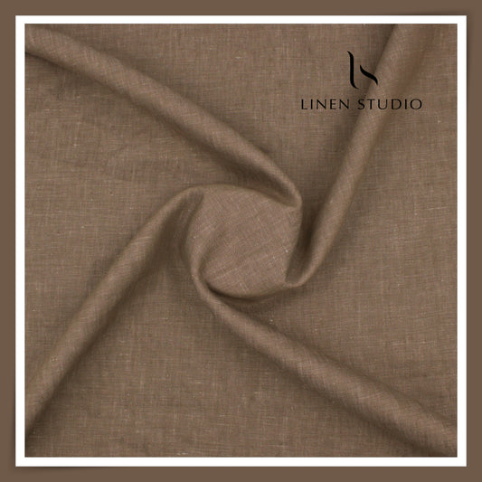 60 Lea Exclusive Linen Suiting by Burgoyne - Roman Coffee (NEW) (Most Selling)