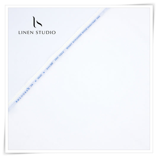 150 Lea x 150 Lea by Burgoyne - White Shirting (Highest Quality Linen) - Linen Studio